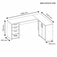 Mesa de Canto Escritório: Organize-se com a NT 2005 - imagem 2