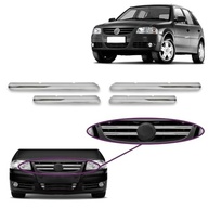 Jogo Aplique para Grade Dianteira Cromado - Volkswagen Gol G4 2005 a 2014 - imagem 3