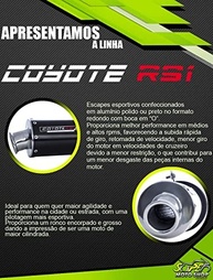 Escape Coyote RS1 Polido para Tornado XR 250 (até 2006): Potência e Estilo em Alumínio Redondo - imagem 4