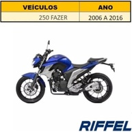Combo Completo Relação Tração Moto Yamaha Fazer 250 (2006-2016) Original Riffel + Graxa - imagem 3