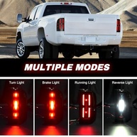 Conjunto de Lanternas Traseiras LED Fumê com Animação para Chevy Silverado 2500HD/3500HD (2007-2014) - imagem 3