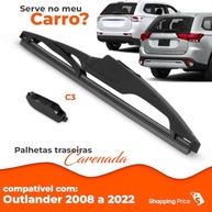 Palheta Limpadora Para-Brisa Traseiro Vigia Carenada 12" Mitsubishi Outlander 2008-2022 - imagem 4