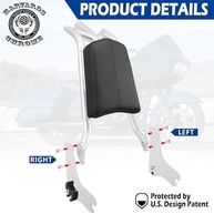 Encosto Sissy Bar Destacável Ajustável para Harley Touring 1997-2008 - Conforto e Estilo Premium - imagem 4