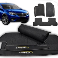 Tapete Borracha Premium Impermeável Sandero 2008-2024 (3 Peças) - imagem 1