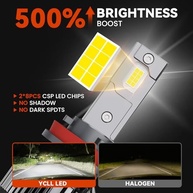 Kit Lâmpadas LED YCLL 9005/H11 para Nissan Rogue 2008-2013: Iluminação Potente e Duradoura - imagem 5