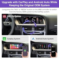 NINETOM Kit CarPlay Sem Fio para Audi A4/A5/Q5 (2008-2015) 3G MMI: Android Auto, Câmera Reversa e Mais! - imagem 4