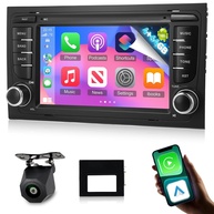 Central Multimídia Android 15 para Audi A4/S4/RS4 (2002-2008) e Seat Exeo: Carplay Sem Fio, Android Auto e Tela HD 7" com DSP 32 EQ - imagem 1