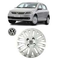 Jogo 4 Calotas Aro 14 VW Gol, Voyage e Saveiro G5 (2009-2012) Grid GR009CA com Adesivo Logo Resinado - imagem 3