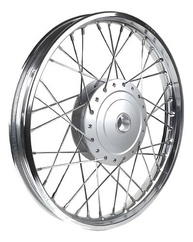 Roda Dianteira Fan 125/150 (2009-2018) Raios Inox Tambor Cromado + Rolamentos - imagem 2