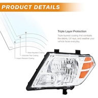 Faróis Nissan Frontier 2009-2021: Kit Completo Lado Motorista e Passageiro - Caixa Cromada Âmbar - imagem 5