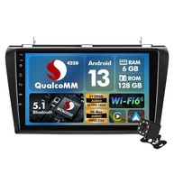 Central Multimídia Android 13 para Mazda 3 (2004-2009): 8 Núcleos, 6+128GB, Tela 9" HD, CarPlay/Android Auto Sem Fio - imagem 1