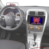 Moldura Painel Central 2DIN 7" Corolla 2009-2013: Instale seu Multimídia com Estilo! - imagem 4