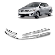 Aplique Friso Grade Dianteira Cromado para Toyota Corolla 2009-2011 - Kit Completo - imagem 2