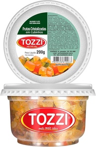 Tozzi Frutas Cristalizadas em Cubinhos, Pet 200g - imagem 1