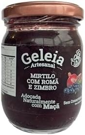 Geleia de Mirtilo com Romã e Zimbro Naturalmente Adoçada com Maçã 200g - imagem 2