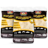 KIT 3 Estopas Especiais para Polimento em Algodão Branco Proauto 200g - Acabamento Impecável - imagem 2