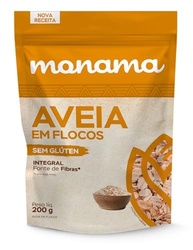 Monama Aveia Em Flocos (Lâminas) Sem Glúten Saudável 200G - imagem 2