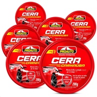 KIT 6 Ceras Pasta Automotiva com Carnaúba 200g - Brilho Profundo e Proteção Total - imagem 1