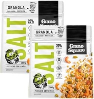 Kit 2X: Granola Salt Pistache com Limão Sem Glúten GranoSquare 200g - imagem 1