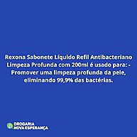 Rexona Limpeza Profunda: Proteção Antibacteriana 200ml - imagem 2