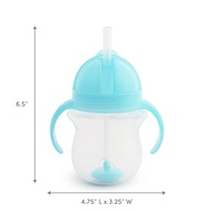 Munchkin Copo com Canudo para Bebês 6m+ | À Prova de Derramamento, Alças de Transição, 200ml Azul - imagem 4