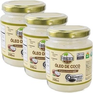 Kit 3X: Óleo de Coco Extra Virgem Orgânico Finococo 200ml - imagem 1