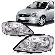 Par de Faróis Logan Hatch/Sedan 2010-2013 Máscara Cromada - Visibilidade e Estilo Renovados - imagem 2