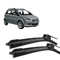 Par Palhetas Limpador Para-Brisa Silicone Fiat Idea 2004-2010 - Encaixe Gancho - imagem 2