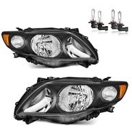 Kit Faróis Toyota Corolla 2009-2010: Lado Passageiro e Motorista com Lâmpadas Inclusas - imagem 2