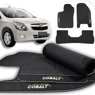 Tapete Automotivo Emborrachado Personalizado Cobalt 2011-2015 - Jogo 3 Peças - imagem 2