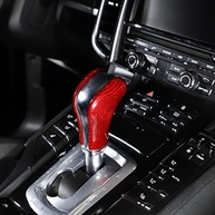Acabamento Fibra de Carbono Vermelha para Porsche Cayenne 2011-2017 - Central de Controle e Câmbio - imagem 4