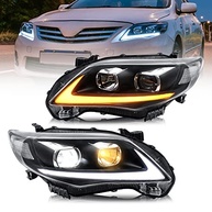 Faróis de LED VLAND para Toyota Corolla 2011-2013: Estilo e Segurança com Fibra Óptica - imagem 2