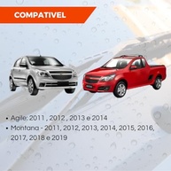 Palhetas Limpador Parabrisa Silicone Montana Agile 2011-2019 Tiger Auto Flat DTL - imagem 5