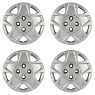 Jogo de Calotas Aro 14" Prata Grid para Ford Fiesta Hatch/Sedan 2011/2012 - Design Moderno e Proteção - imagem 2