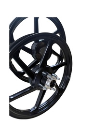 Roda de Liga Leve 6 Palitos Honda CG 125 Fan 2009-2012 (Freio a Lona) - Par Completo - imagem 1