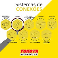 Palhetas Dianteiras Dyna Slim Blade para Civic 2012-2016 - imagem 2