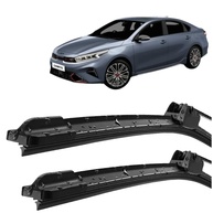 Par de Palhetas Limpador Para-Brisa Kia Cerato 2009-2012 Silicone Encaixe Gancho - imagem 1