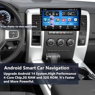 Central Multimídia Dodge Ram 1500/2500/3500 2009-2012: Tela 10.2" GPS, CarPlay Sem Fio, Android Auto, Bluetooth - imagem 4