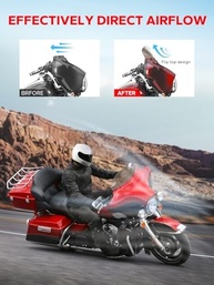 Para-brisa Amazicha 6" para Harley Davidson Touring 1996-2013 - Conforto e Estilo na Estrada - imagem 3