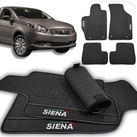 Jogo de Tapetes Automotivos Emborrachados para Fiat Siena 2013-2021 (4 Peças) - Proteção e Estilo - imagem 1