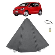 Coifa de Câmbio Courvin Manual para VW Up! Connect (2014-2021) - Preto com Costura Preta - imagem 1