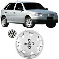 Jogo 4 Calotas Aro 14 VW Gol G3 G4 (2000-2014) Grid GR061CA com Adesivo Resinado Logo VW - imagem 3