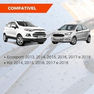 Palhetas Limpador Parabrisa Silicone Ford Ka 2014-2018 Flat Tiger Auto - Jogo 2 Unidades - imagem 4
