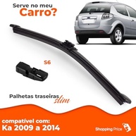 Palheta Limpadora Para-Brisa Traseiro Vigia Slim 12" Ford Ka 2009-2014 - Silicone - imagem 4