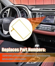 Digitalizador Tela Touch 7" Toyota Camry 2015-2017 RAV4 2014-2018 C070VTN01 - Vidro de Reposição - imagem 5