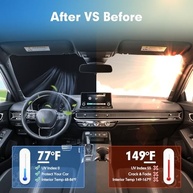 Protetor Solar Para-brisa Honda Fit 2015-2020 Mixsuper: Mantenha Seu Carro Fresco e Protegido - imagem 4