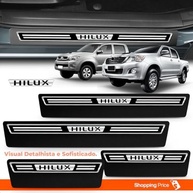 Soleira Adesiva Elegance Hilux 2008-2015 4 Portas: Proteção e Estilo Premium - imagem 3
