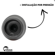 Manopla Bola de Câmbio Grand Siena 2012-2015 Cinza com Anel Cromado - Toque de Estilo e Conforto - imagem 5