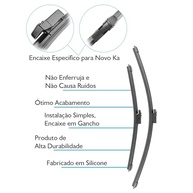 Par de Palhetas Limpador Parabrisa Silicone Agile 2010-2016 e Montana Nova 2011-2019 - imagem 4