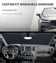 Para-brisa Refletivo para Mazda MX-5 Miata 2016-2023 | Película Alumínio 2024 com Máxima Proteção Solar - imagem 3